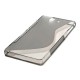 TPU case S-Line Sony Xperia Z -Grey Transparent