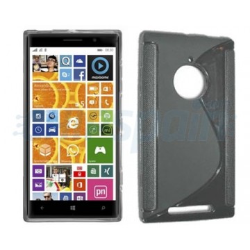 Capa de TPU S-Line Nokia Lumia 830 -Gris Transparente