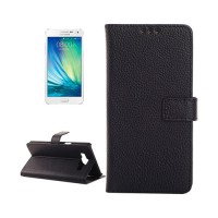 Leather Case with Card Holder Samsung Galaxy A3 (A300F) -Black