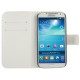 Funda de Piel con Tarjetero Samsung Galaxy S4 (i9500/i9505/i9506) -Blanco
