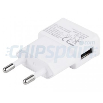 Adaptador de Corriente a USB 1A -Blanco