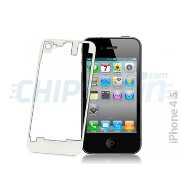 Vidro e traseira iPhone 4S -Transparente/Branco