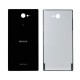 Glass Back Cover Sony Xperia M2 -Black