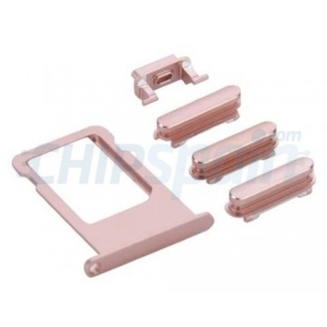 Buttons Pack + PortaSIM iPhone 6S -Rose Gold