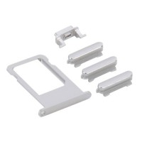 Pack de Botones + PortaSIM iPhone 6S Plus -Plata