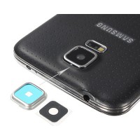 Embellecedor Cámara Trasera Samsung Galaxy S5 (G900F) Plata