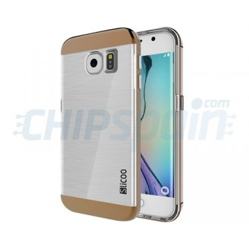 Capa de TPU Slicoo Samsung Galaxy S6 Edge G925F Transparente/Cafe