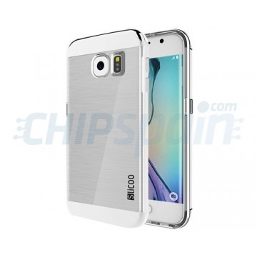 Funda de TPU Slicoo Samsung Galaxy S6 Edge G925F Transparente/Plata