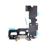 Cable Flex Conector Carga Audio y Micrófono iPhone 7 Blanco
