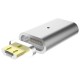Magnetic Micro USB to Phone Adaptor Silver