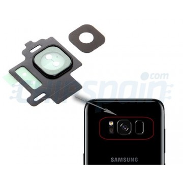 Guarnição Câmera Traseira Samsung Galaxy S8 G950F Preto