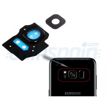 Embellecedor Cámara Trasera Samsung Galaxy S8 Plus G955F Negro