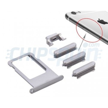 Botões Pack + PortaSIM iPhone 6S Espaço Cinza