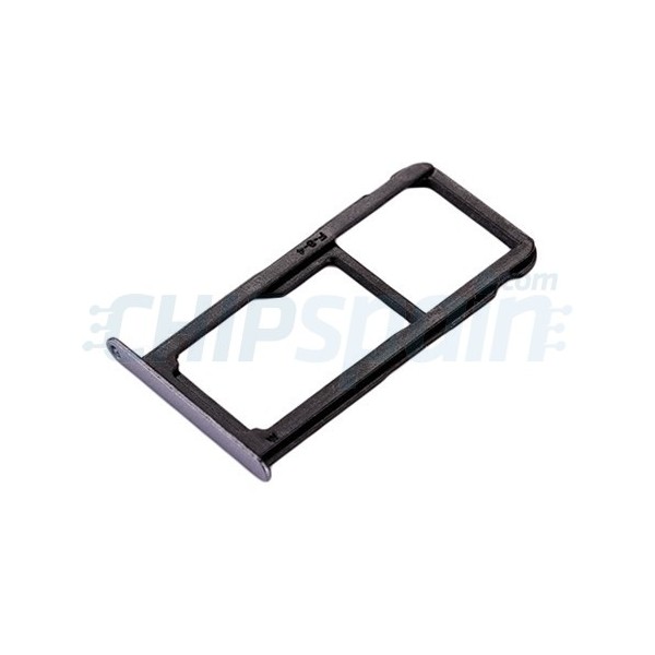 Bandeja de tarjeta SIM micro SD y Soporte Negro para Huawei P10