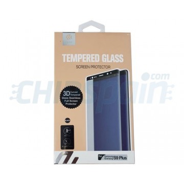 Protector Pantalla Cristal Templado Samsung Galaxy S9 Plus Negro Devia Premium