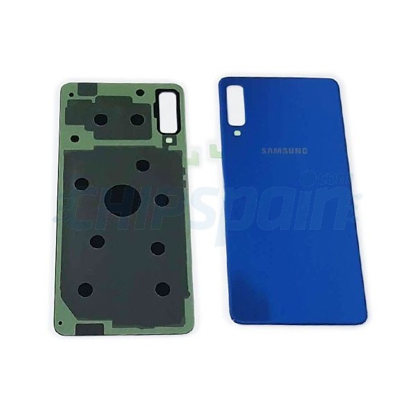 Samsung gh82-17833d Tapa batería Tapa para Galaxy a7 2018 a750f almohadilla adhesiva azul 