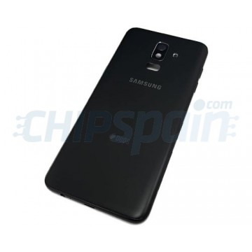 Capa Traseira Bateria Samsung Galaxy J8 2018 J810 com Lente Preto