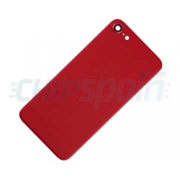 Cristal Trasero iPhone SE 2020 Batería Rojo con Lente