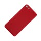 Vidro Traseiro iPhone SE 2020 Bateria Vermelho com Lente