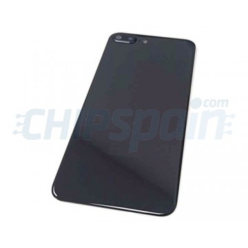 Cristal Trasero iPhone 8 Plus con Lente Batería Negro