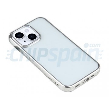 TPU Case iPhone 13 Transparent Silver
