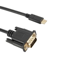 Cable VGA Macho a USB tipo C Macho 1080P 1.8m