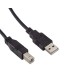 Cable Impresora USB 2.0 Macho a Macho 1.5m Negro