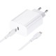 USB Type-C Charger + USB Type-C / Lightning 3A 20W Cable Forcell White