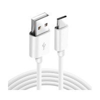 Cable de Carga Rápida USB-C a USB Blanco 1m