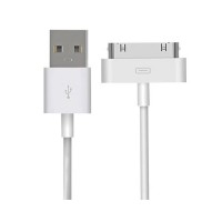 Cable USB a 30 PIN iPhone iPad iPod 3m Blanco