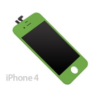 Pantalla Completa iPhone 4 -Verde