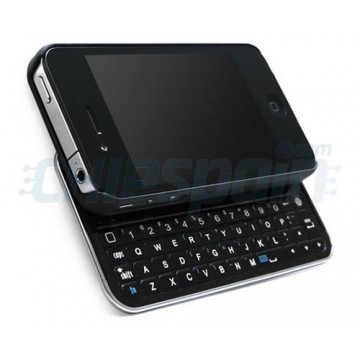 Carcasa con Teclado Deslizable Bluetooth iPhone 4/4S -Negro