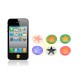 Pegatinas Botón Home iPhone/iPad/iPod Touch -Estrellas de Colores