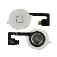 Botón Home + Cable Flexible iPhone 4S -Blanco