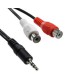Cable Stereo RCA Hembra a Jack 3.5mm