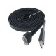Cable Noodle USB a 30 PIN iPhone/iPad/iPod 3m -Negro