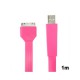 Cable Noodle USB a 30 PIN iPhone/iPad/iPod 1m Rosa