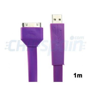 Cable Noodle USB to 30 PIN iPhone/iPad/iPod 1m -Purple