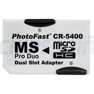 MicroSDHC to MS Pro Duo Dual Slot Adapter CR-5400