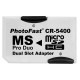Adaptador MicroSDHC a MS Pro Duo Dual Slot CR-5400