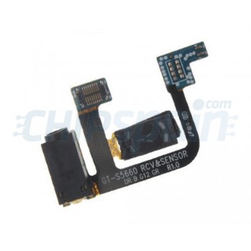 Cable Flex con Conector Jack/Auricular/Sensor Samsung Galaxy Gio