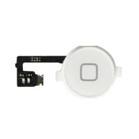 Botón Home + Cable Flexible iPhone 4 -Blanco