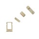 Pack Buttons + SIM Tray iPhone 5 -Champagne