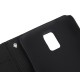 Caso Pele com Porta Cartões Samsung Galaxy S5 -Preto