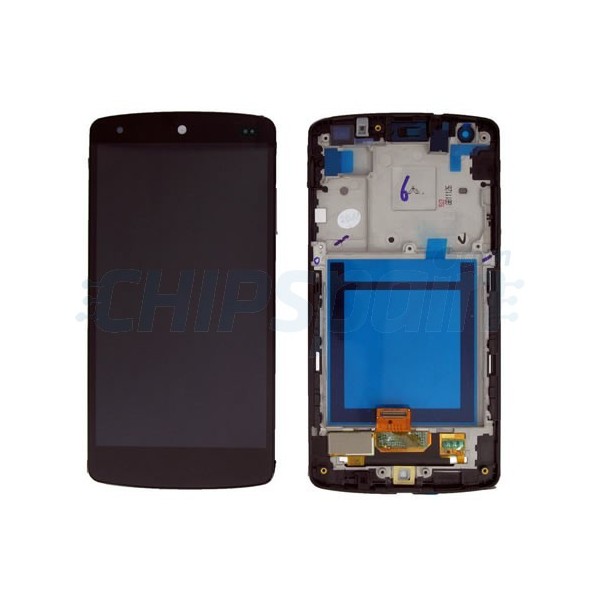 Marco Bisel Medio Chasis Pieza De Reparación Para LG Google Nexus 5 D820 D821 Negro UK