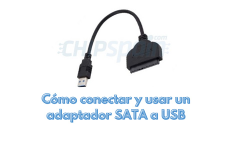 Cómo conectar y usar un adaptador SATA a USB
